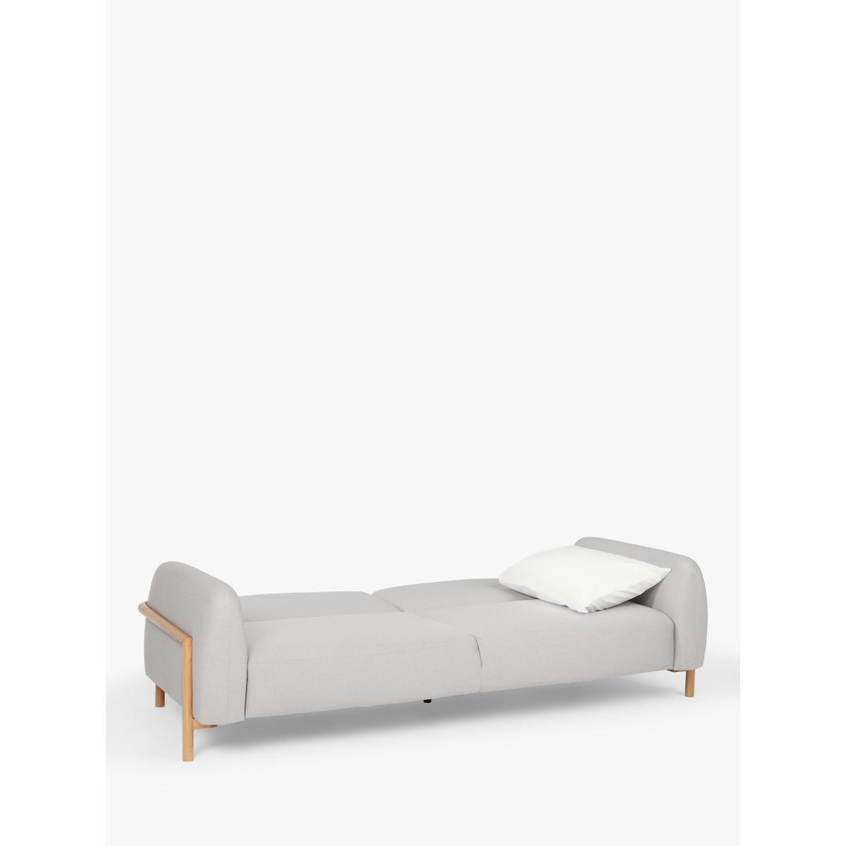 John Lewis Embrace Small 2 Seater Sofa Bed, Light Leg/Town Grey – image 2