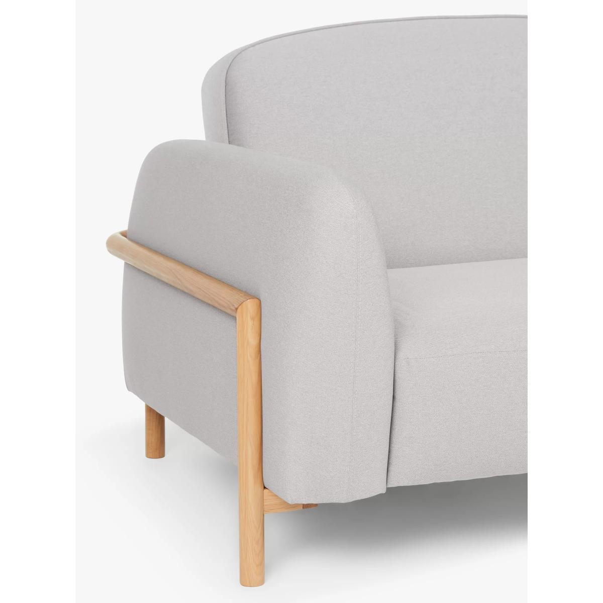 John Lewis Embrace Small 2 Seater Sofa Bed, Light Leg/Town Grey – image 4