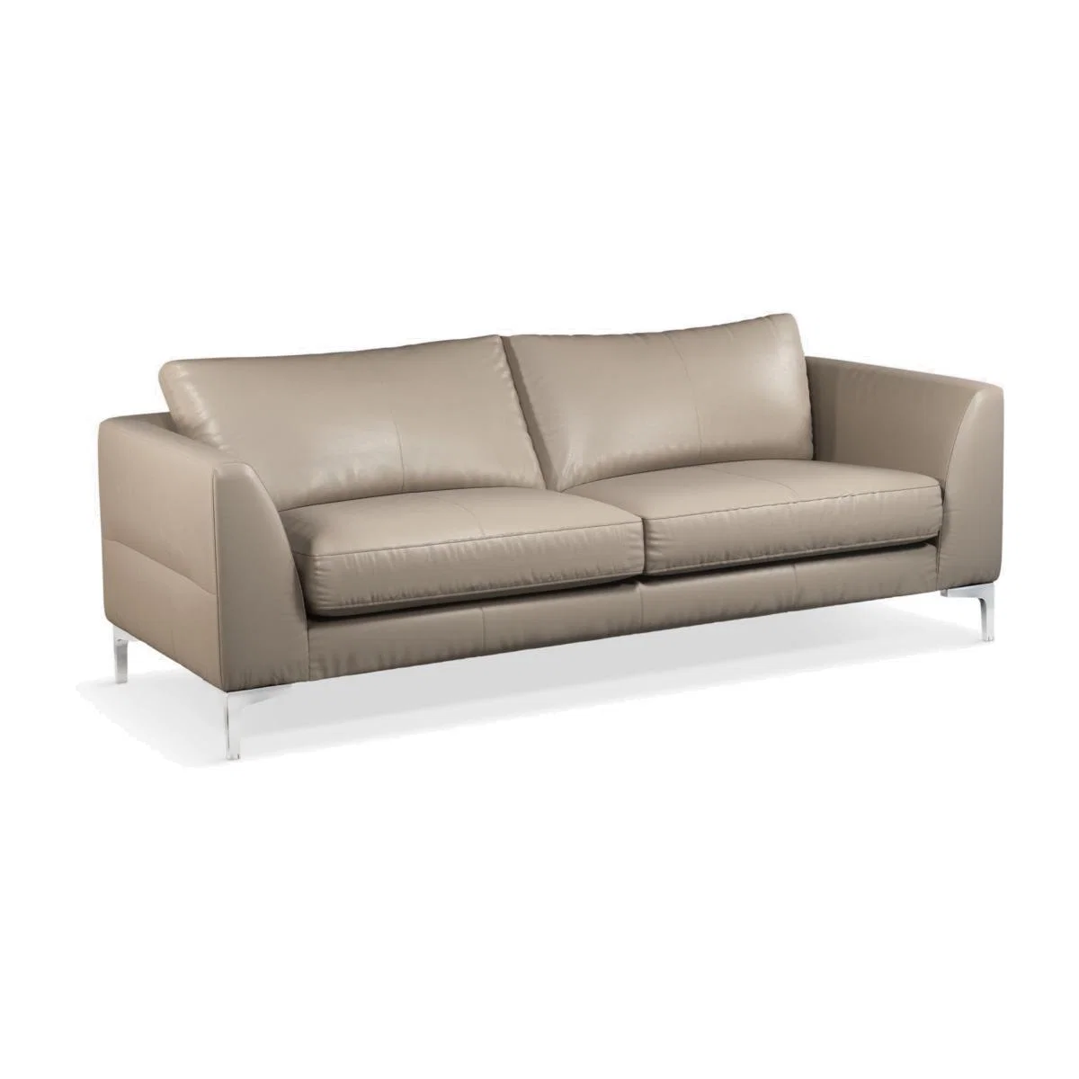 John Lewis & Partners Belgrave Grand 4 Seater Leather Sofa, Metal Leg – image 1