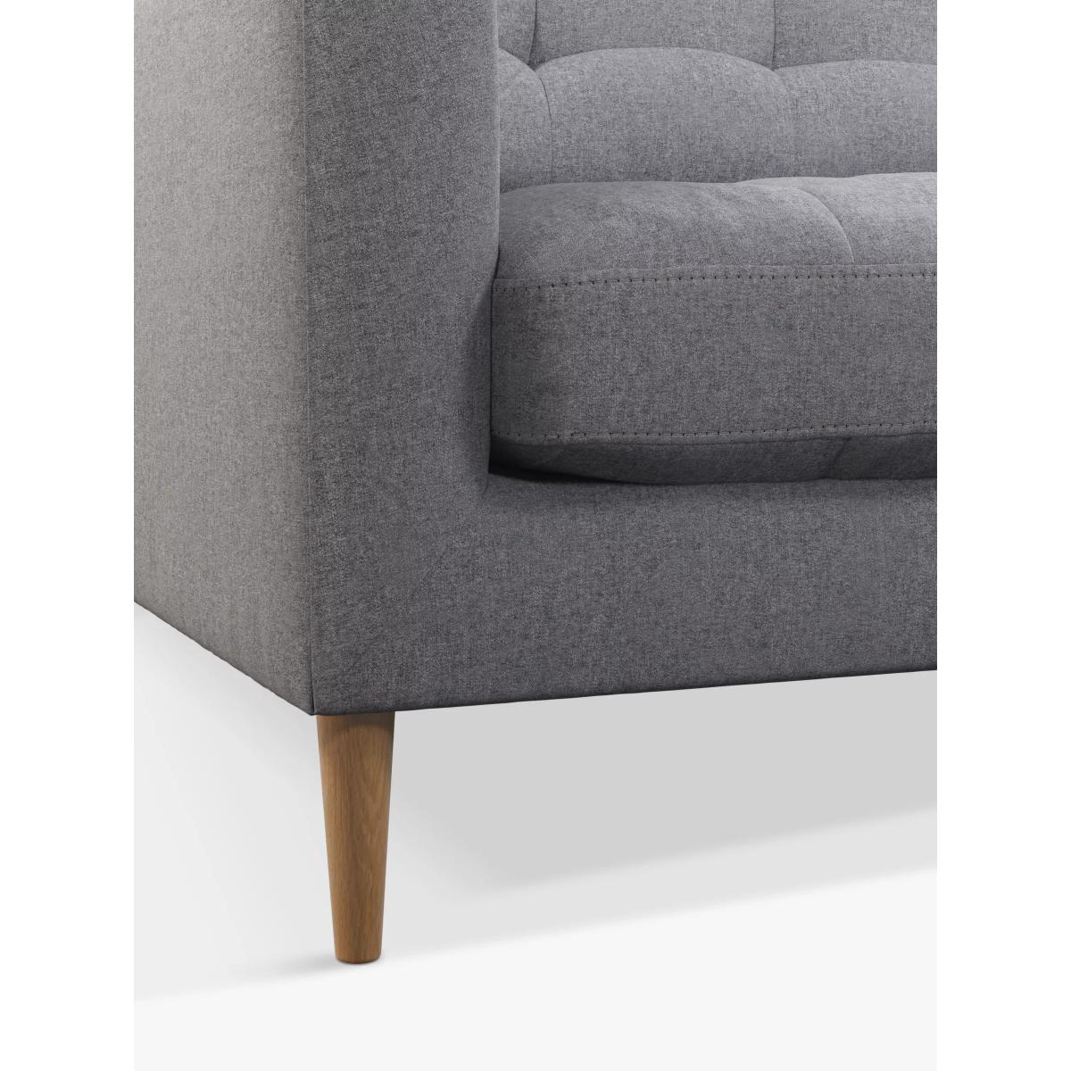 John Lewis Draper Grand 4 Seater Sofa, Light Leg, Brushed Tweed Grey – image 4