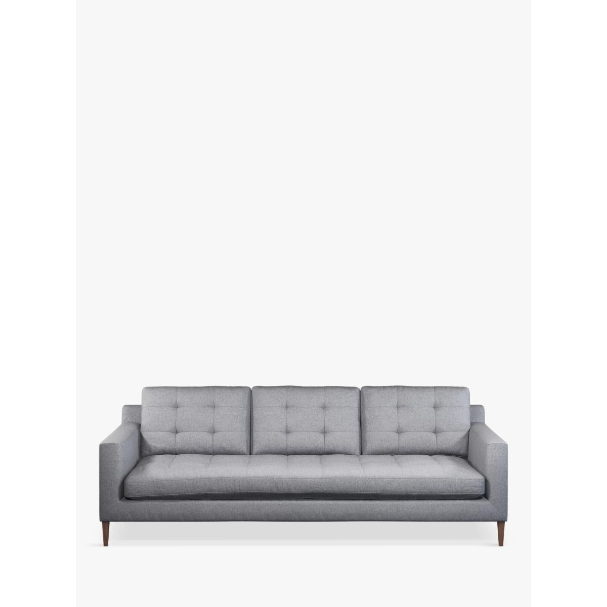 John Lewis Draper Grand 4 Seater Sofa, Light Leg, Brushed Tweed Grey – image 5