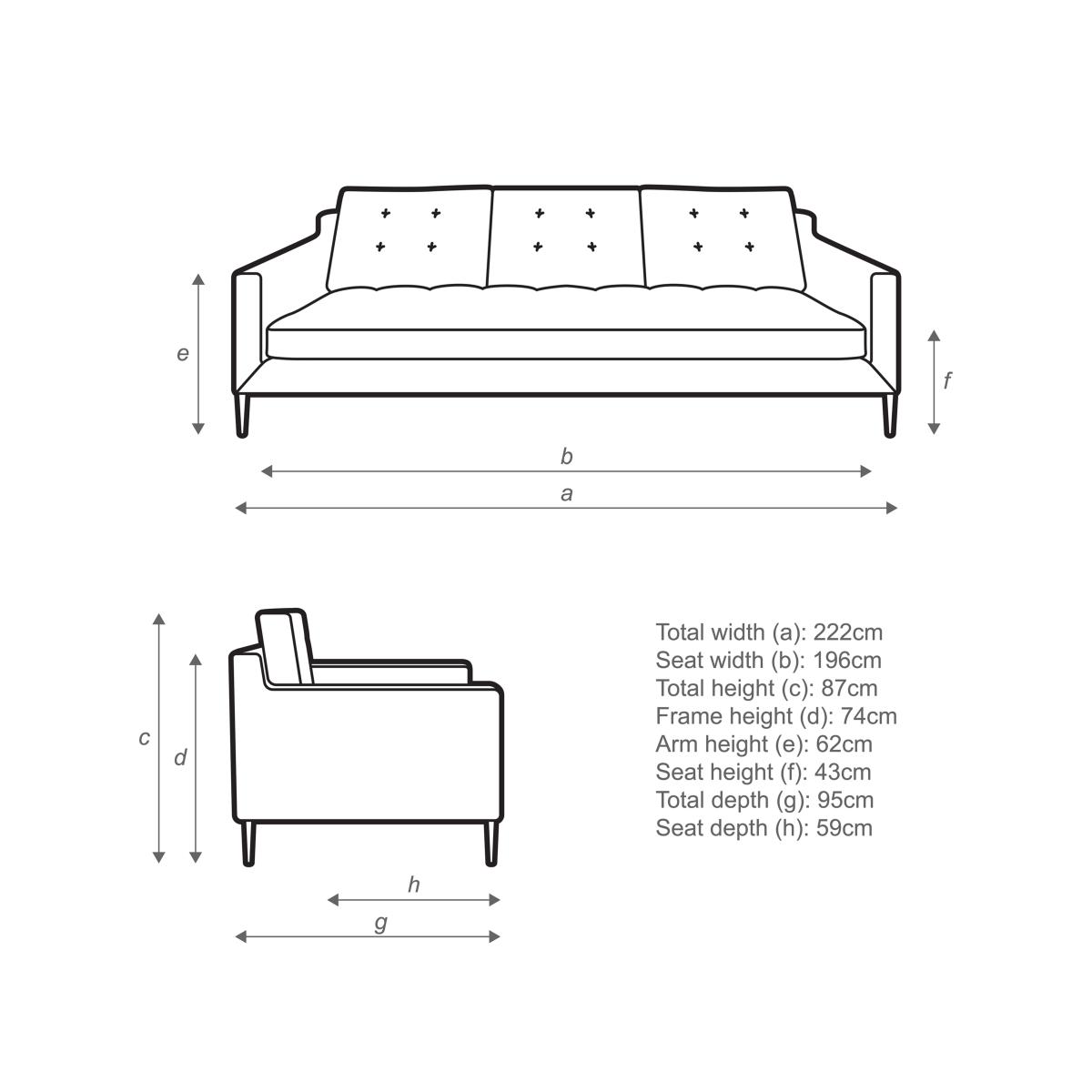 John Lewis Draper Grand 4 Seater Sofa, Light Leg, Brushed Tweed Grey – image 7