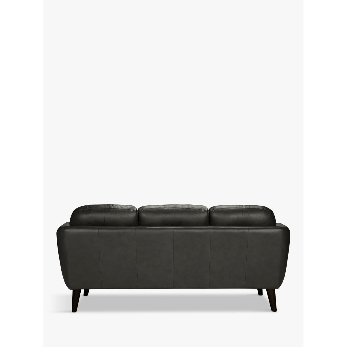John Lewis & Partners Arlo Large 3 Seater Leather Sofa, Dark Leg – image 5