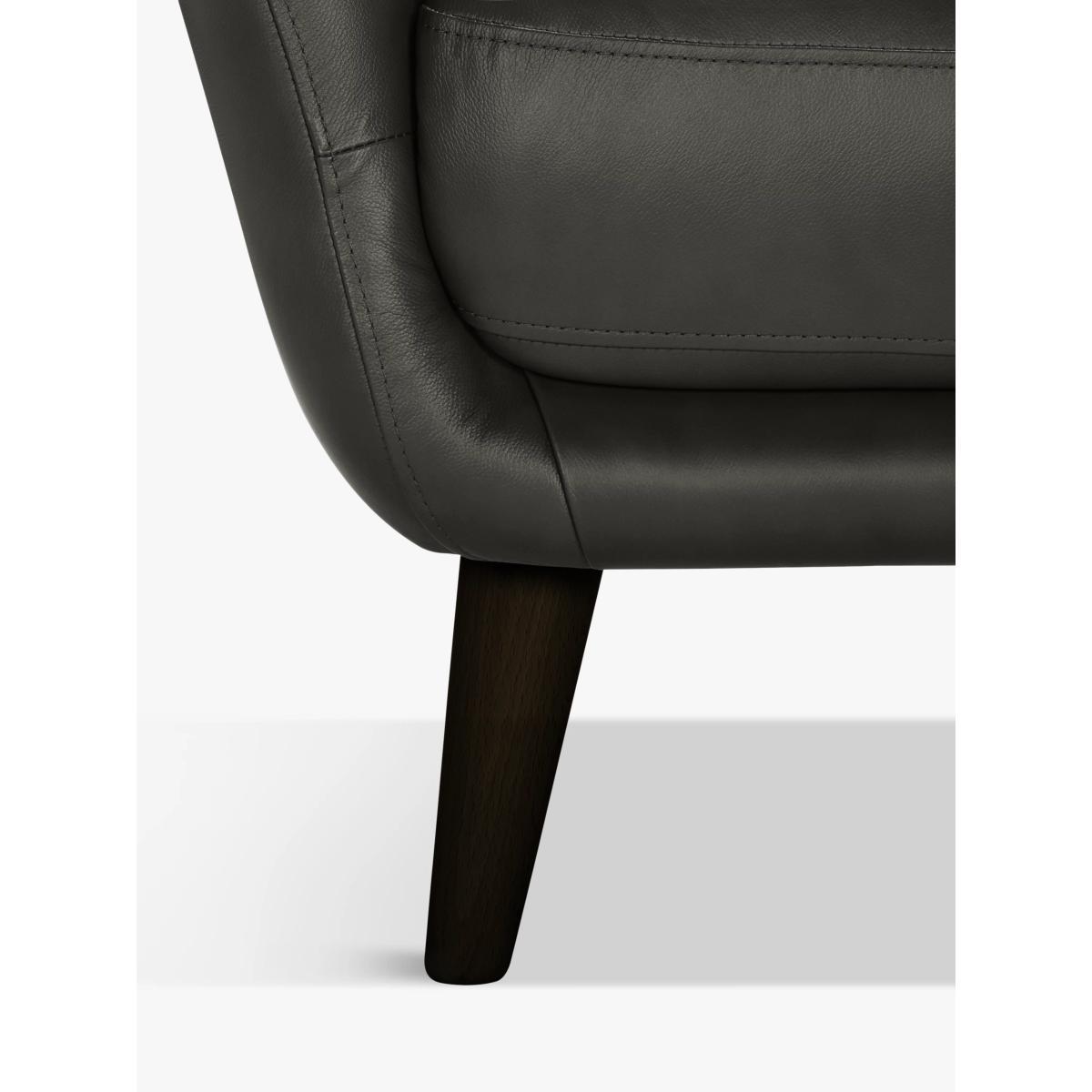John Lewis & Partners Arlo Large 3 Seater Leather Sofa, Dark Leg – image 7