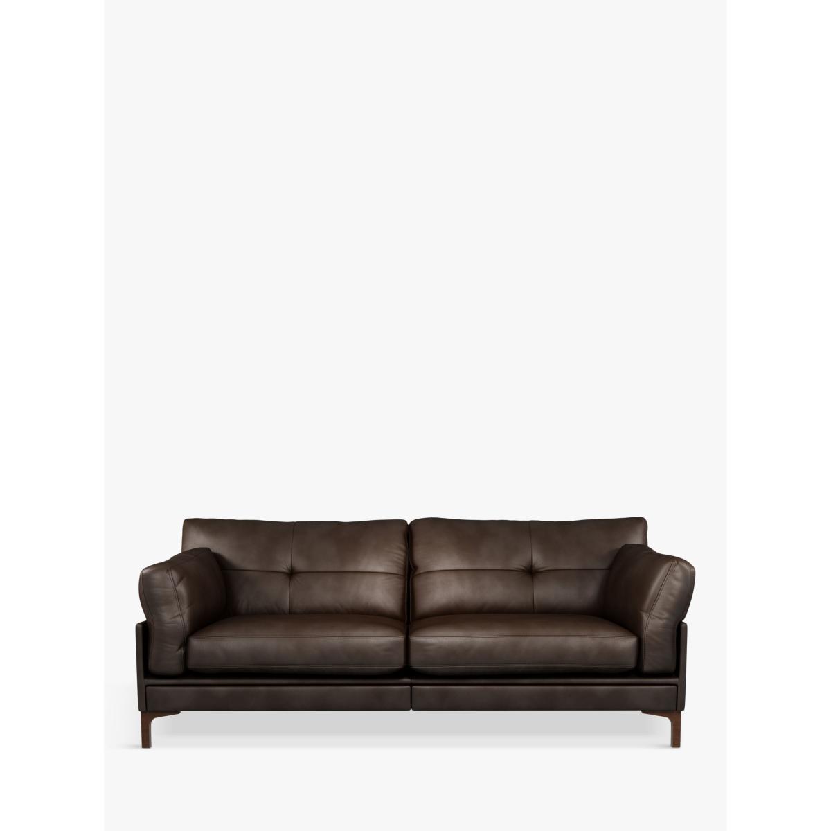 John Lewis & Partners Java II Motion Large 3 Seater Leather Sofa with Footrest Mechanism, Dark Leg – image 4