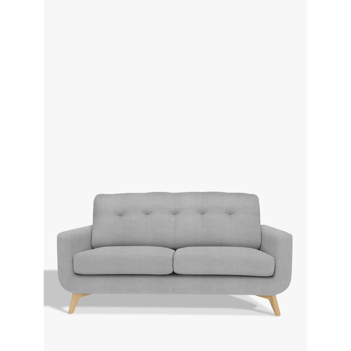 John Lewis & Partners Barbican Medium 2 Seater Sofa, Light Leg, Aquaclean Connie Grey – image 2