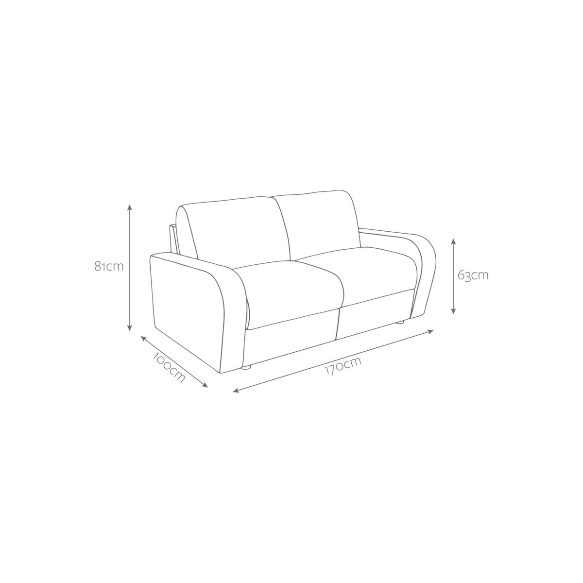 JAY-BE Deco 2 Seater Sofa Bed – image 10