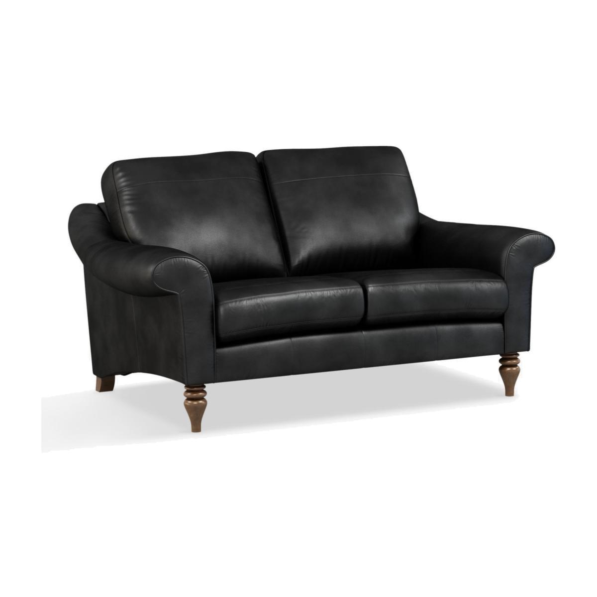 John Lewis & Partners Camber Small 2 Seater Leather Sofa, Dark Leg – image 1