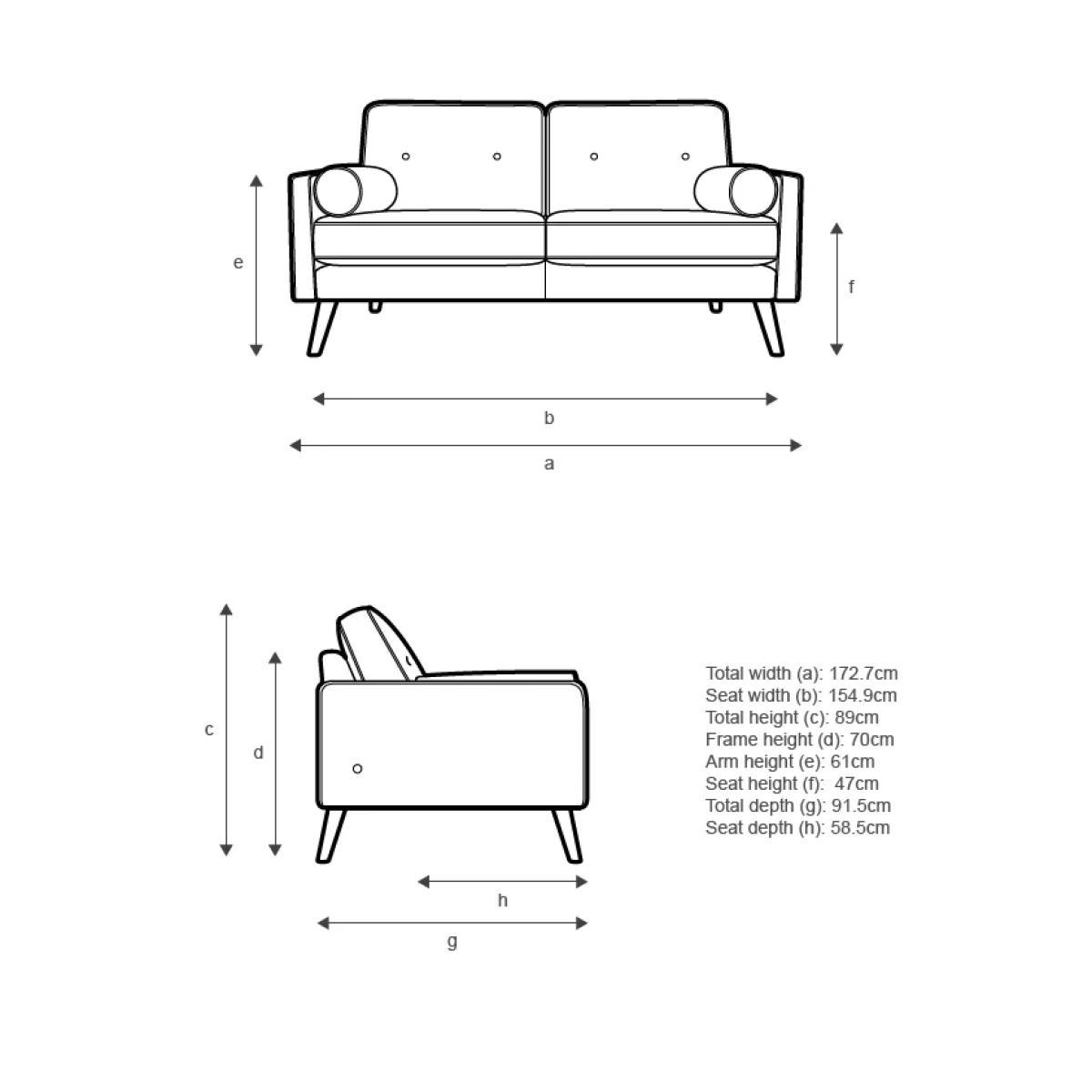 G Plan Vintage The Sixty Five Medium 2 Seater Sofa – image 2