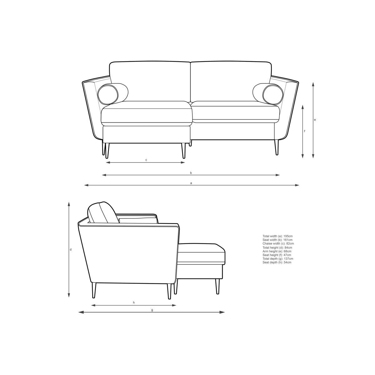 John Lewis & Partners Rise Large 3 Seater Chaise End Sofa, Metal Leg – image 7