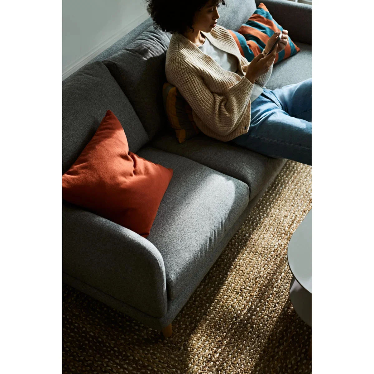ANYDAY John Lewis & Partners Sweep Large 3 Seater Sofa, Light Leg – image 6