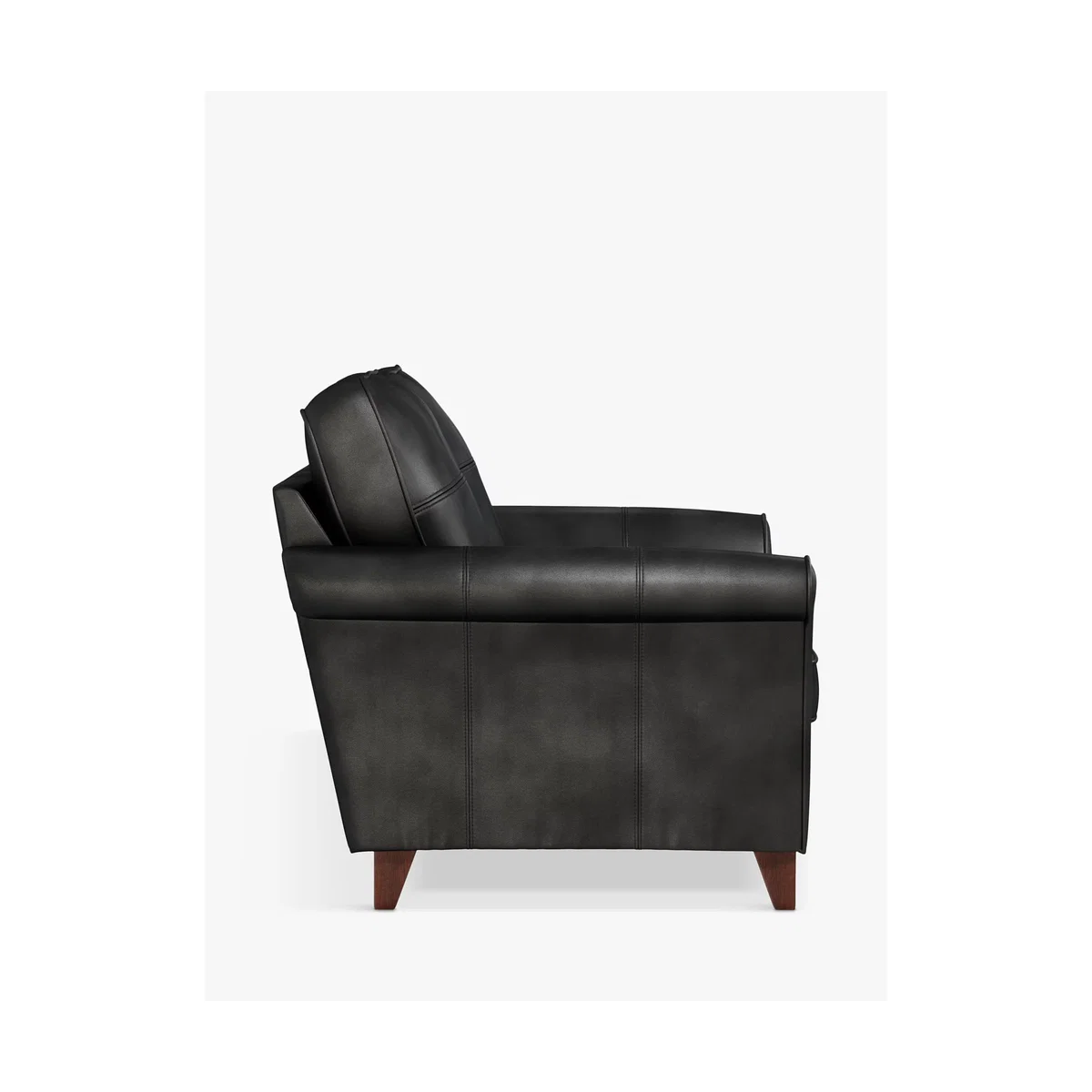 John Lewis & Partners Charlotte High Back Small 2 Seater Leather Sofa, Dark Leg – image 2
