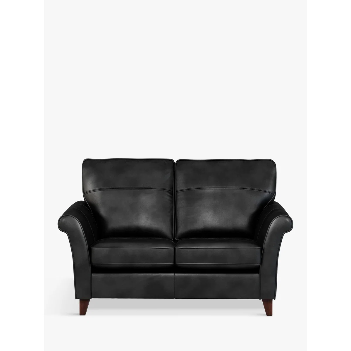 John Lewis & Partners Charlotte High Back Small 2 Seater Leather Sofa, Dark Leg – image 4