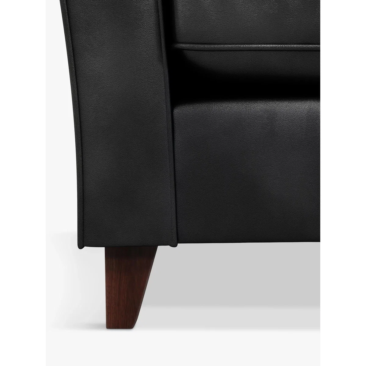 John Lewis & Partners Charlotte High Back Small 2 Seater Leather Sofa, Dark Leg – image 6