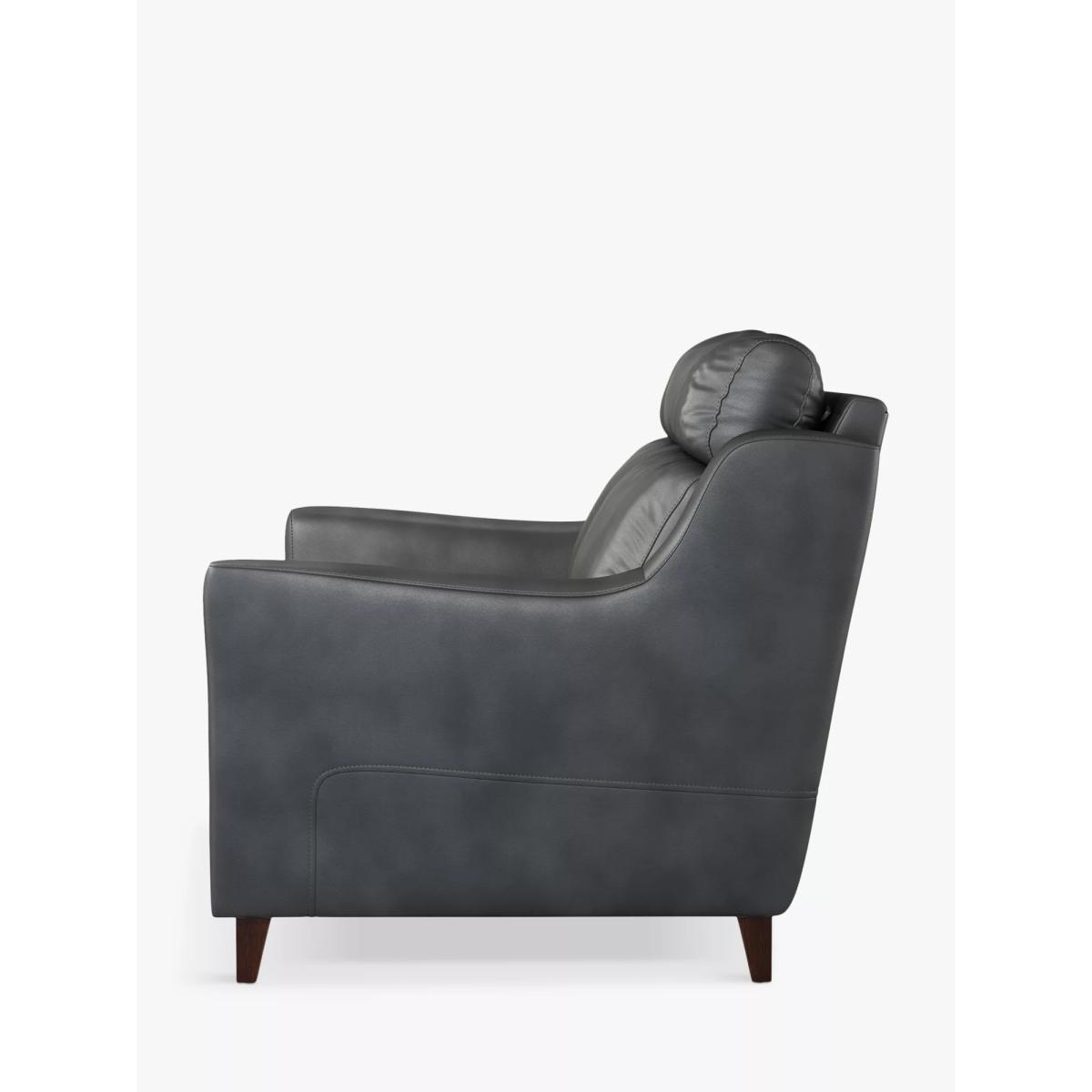 John Lewis & Partners Elevate Medium 2 Seater Leather Sofa, Dark Leg – image 2