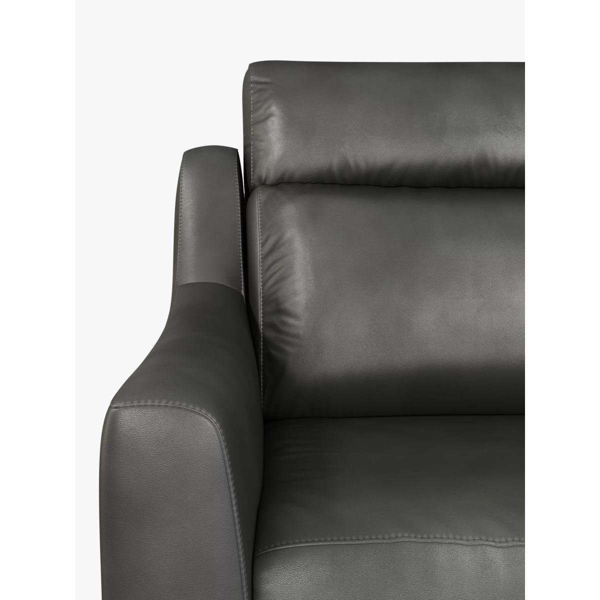 John Lewis & Partners Elevate Medium 2 Seater Leather Sofa, Dark Leg – image 6