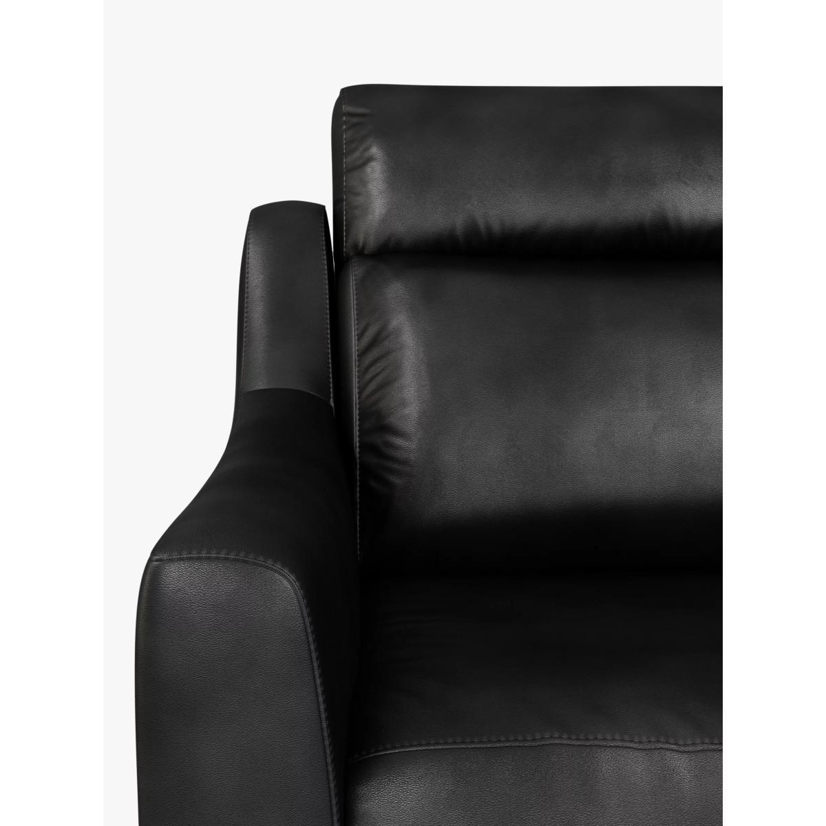 John Lewis & Partners Elevate Large 2 Seater Leather Sofa, Dark Leg – image 6
