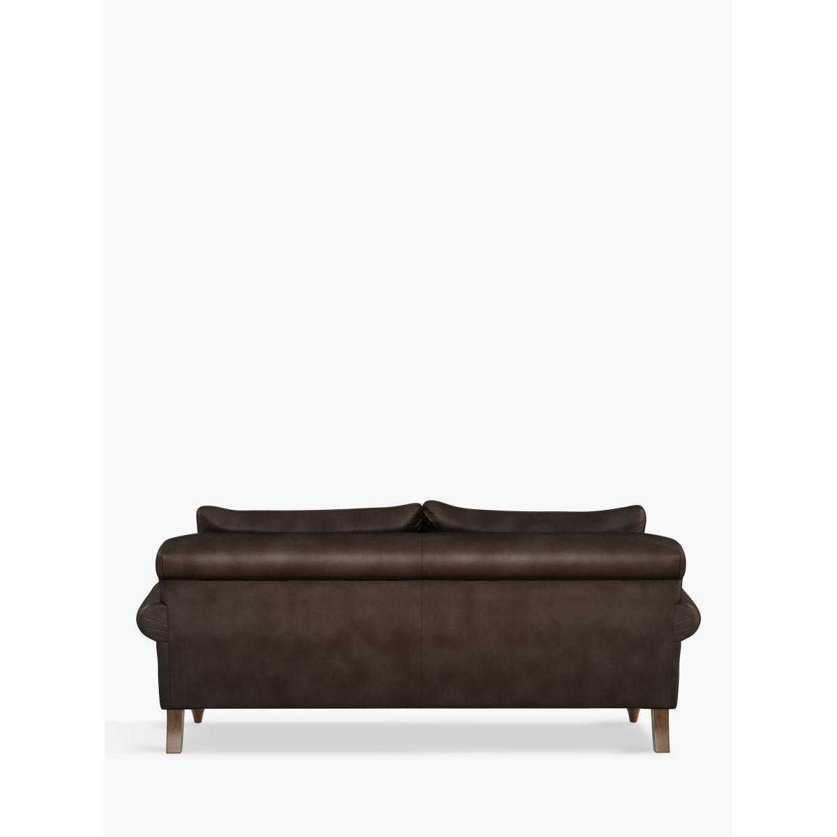 Croft Collection Findon Large 3 Seater Leather Sofa, Dark Leg – image 4