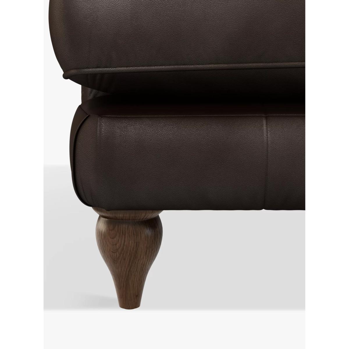 Croft Collection Findon Large 3 Seater Leather Sofa, Dark Leg – image 6