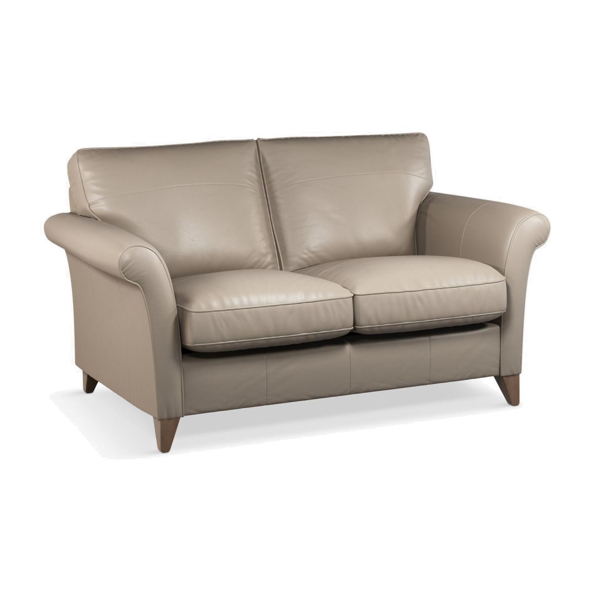 John Lewis & Partners Charlotte Small 2 Seater Leather Sofa, Dark Leg – image 1