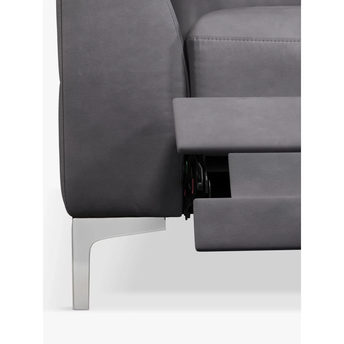 John Lewis & Partners Belgrave Motion Medium 2 Seater Leather Sofa with Footrest Mechanism, Metal Leg – image 5