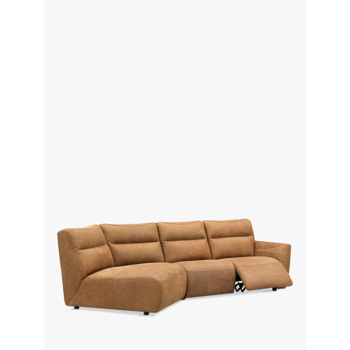 At the Helm Hudson Motion LHF 4 Seater Leather Corner Sofa – image 2