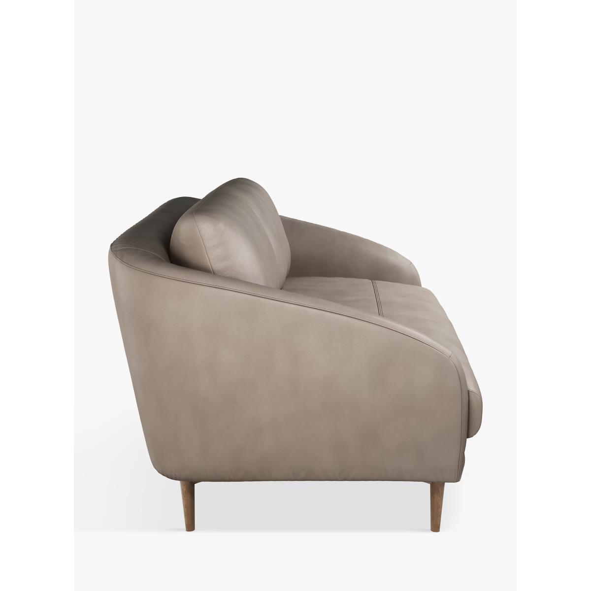 John Lewis & Partners Cape Small 2 Seater Leather Sofa, Dark Leg – image 2