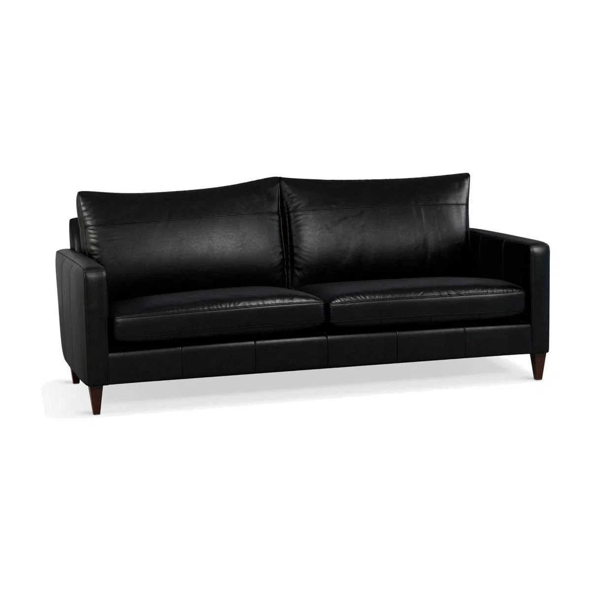 John Lewis & Partners Bailey Grand 4 Seater Leather Sofa, Dark Leg