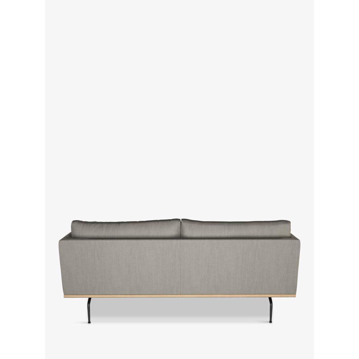 John Lewis & Partners Platform Large 3 Seater Sofa, Black Leg, Relaxed Linen Storm – image 3