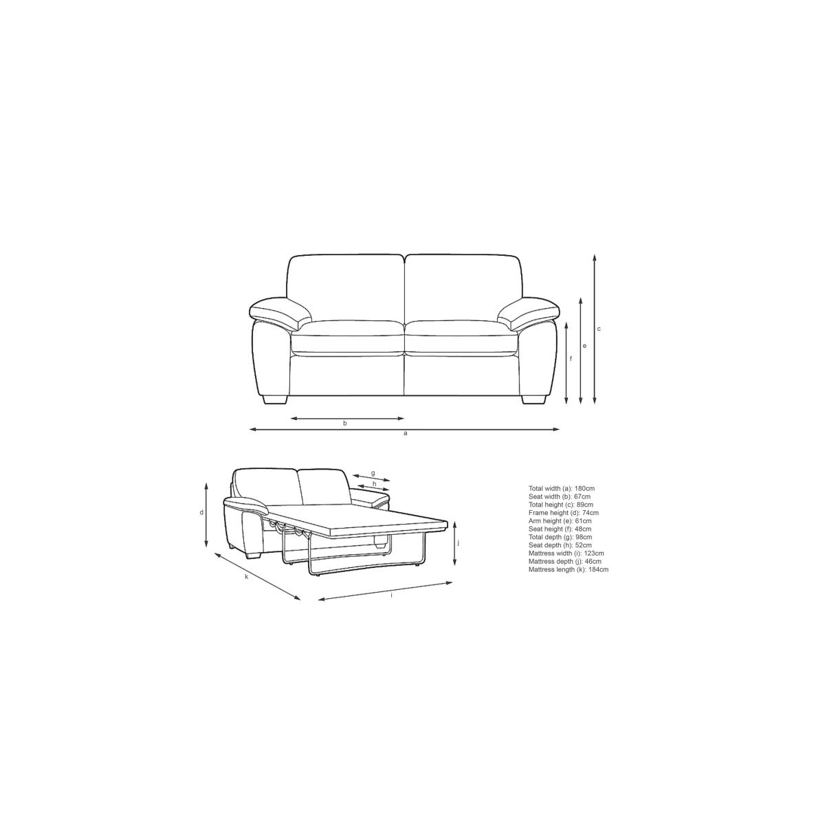 John Lewis Camden Medium 2 Seater Sofa Bed, Light Leg, Soft Touch Chenille Grey – image 8
