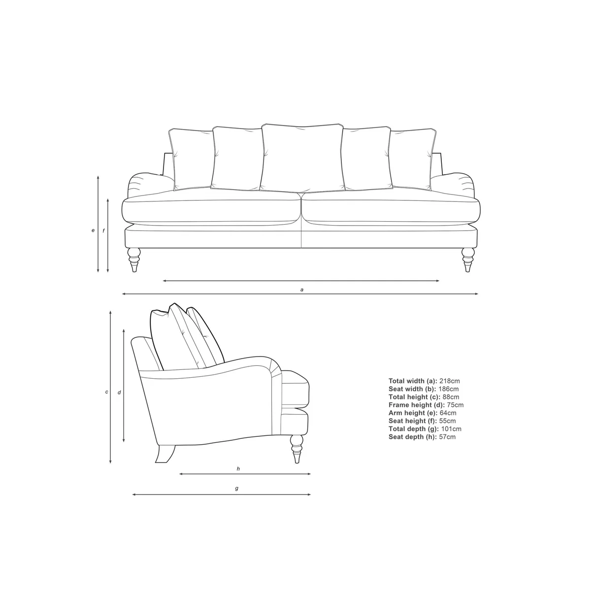 John Lewis & Partners Otley Pillow Back Grand 4 Seater Sofa – image 7