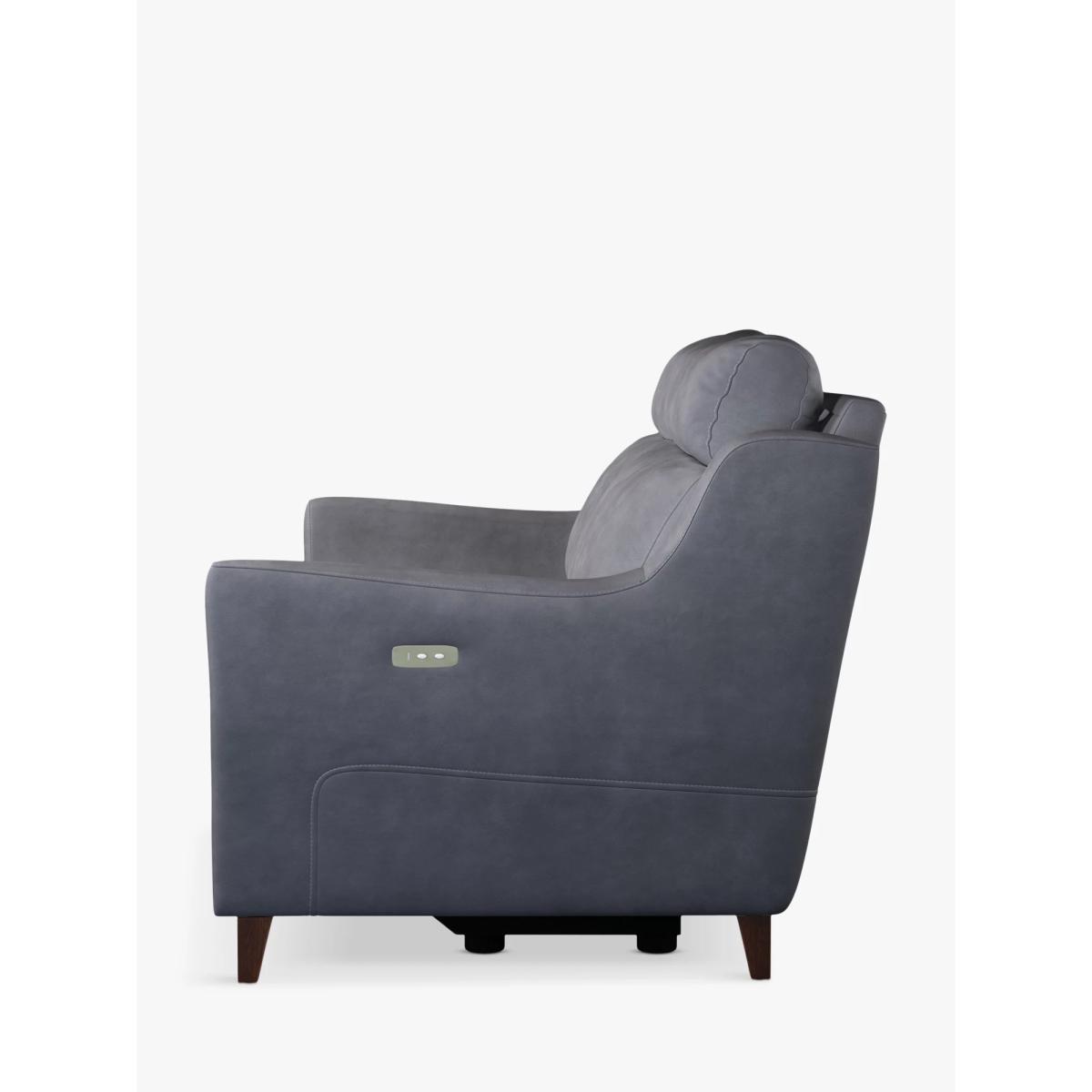 John Lewis & Partners Elevate Large 2 Seater Power Recliner Leather Sofa, Dark Leg – image 2
