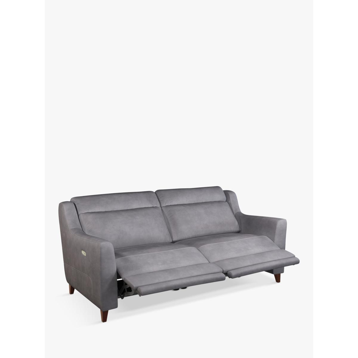 John Lewis & Partners Elevate Large 2 Seater Power Recliner Leather Sofa, Dark Leg – image 7