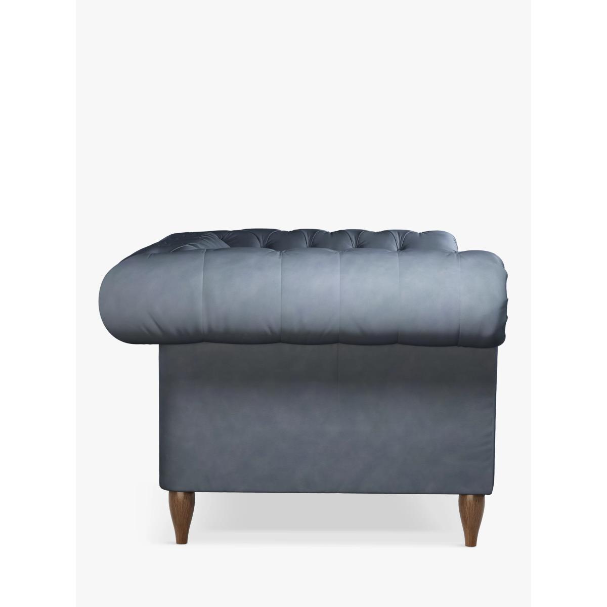 John Lewis & Partners Cromwell Chesterfield Small 2 Seater Leather Sofa, Dark Leg – image 2