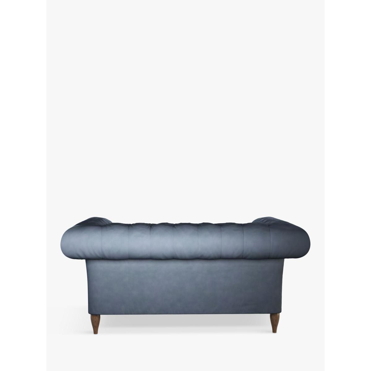 John Lewis & Partners Cromwell Chesterfield Small 2 Seater Leather Sofa, Dark Leg – image 3