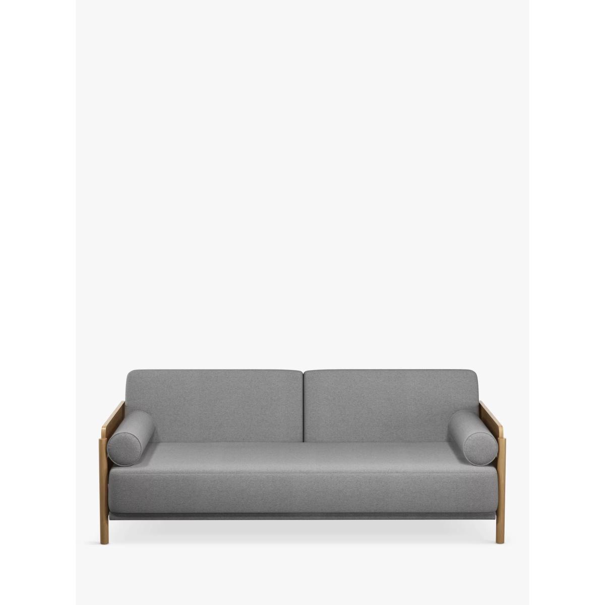 John Lewis Bow Large 3 Seater Sofa Bed, Light Wood Frame/Town Grey – image 3