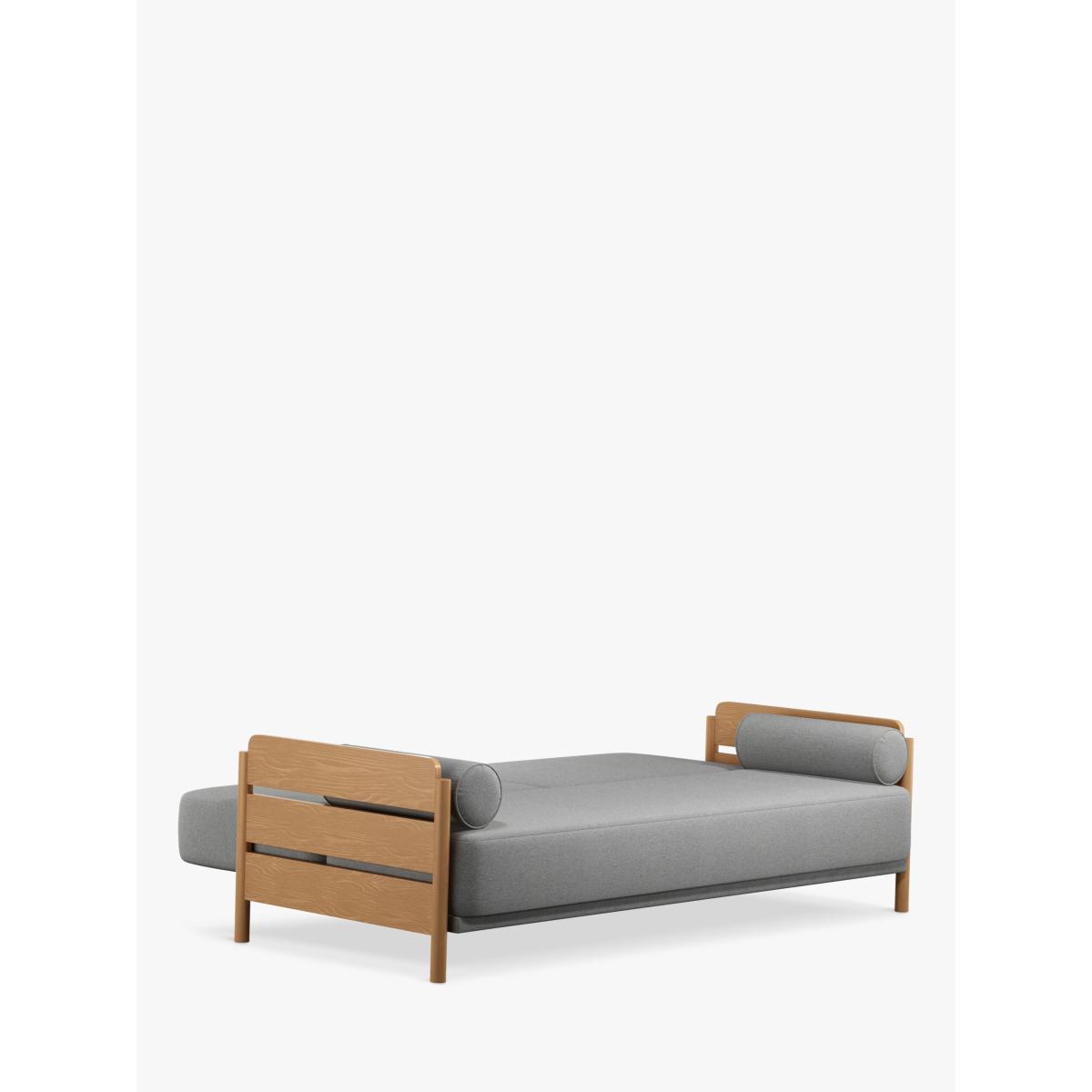 John Lewis Bow Large 3 Seater Sofa Bed, Light Wood Frame/Town Grey – image 6