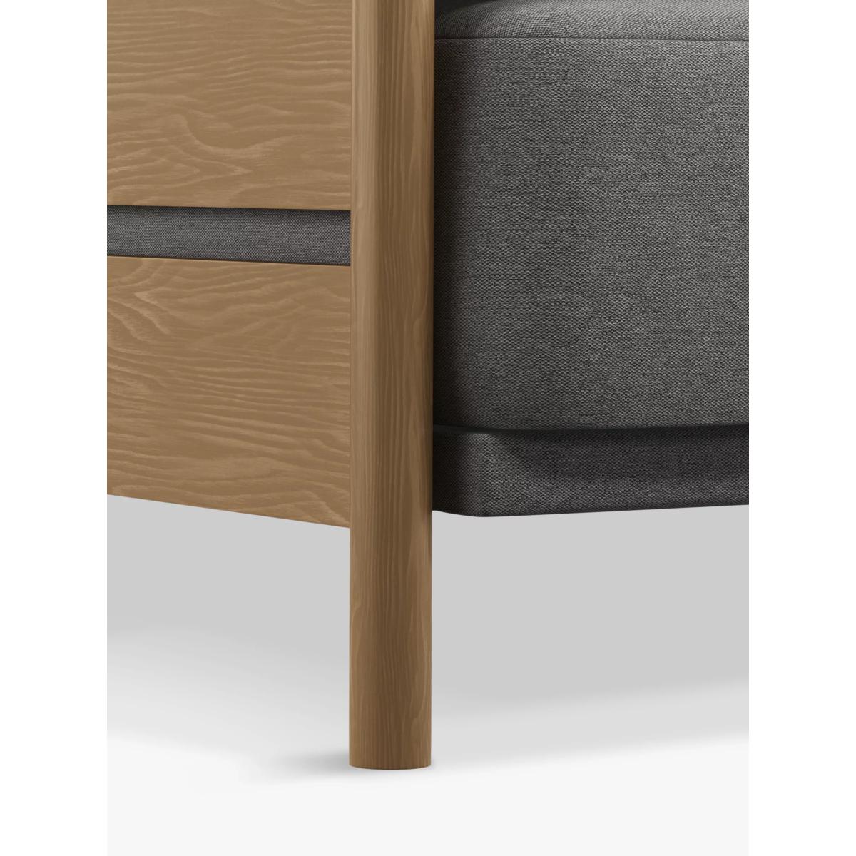 John Lewis Bow Large 3 Seater Sofa Bed, Light Wood Frame/Town Grey – image 7