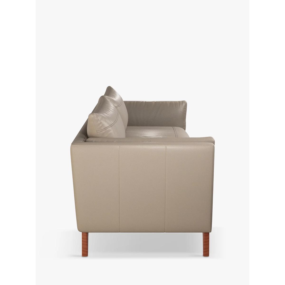 John Lewis Trim Grand 4 Seater Leather Sofa, Dark Leg – image 2