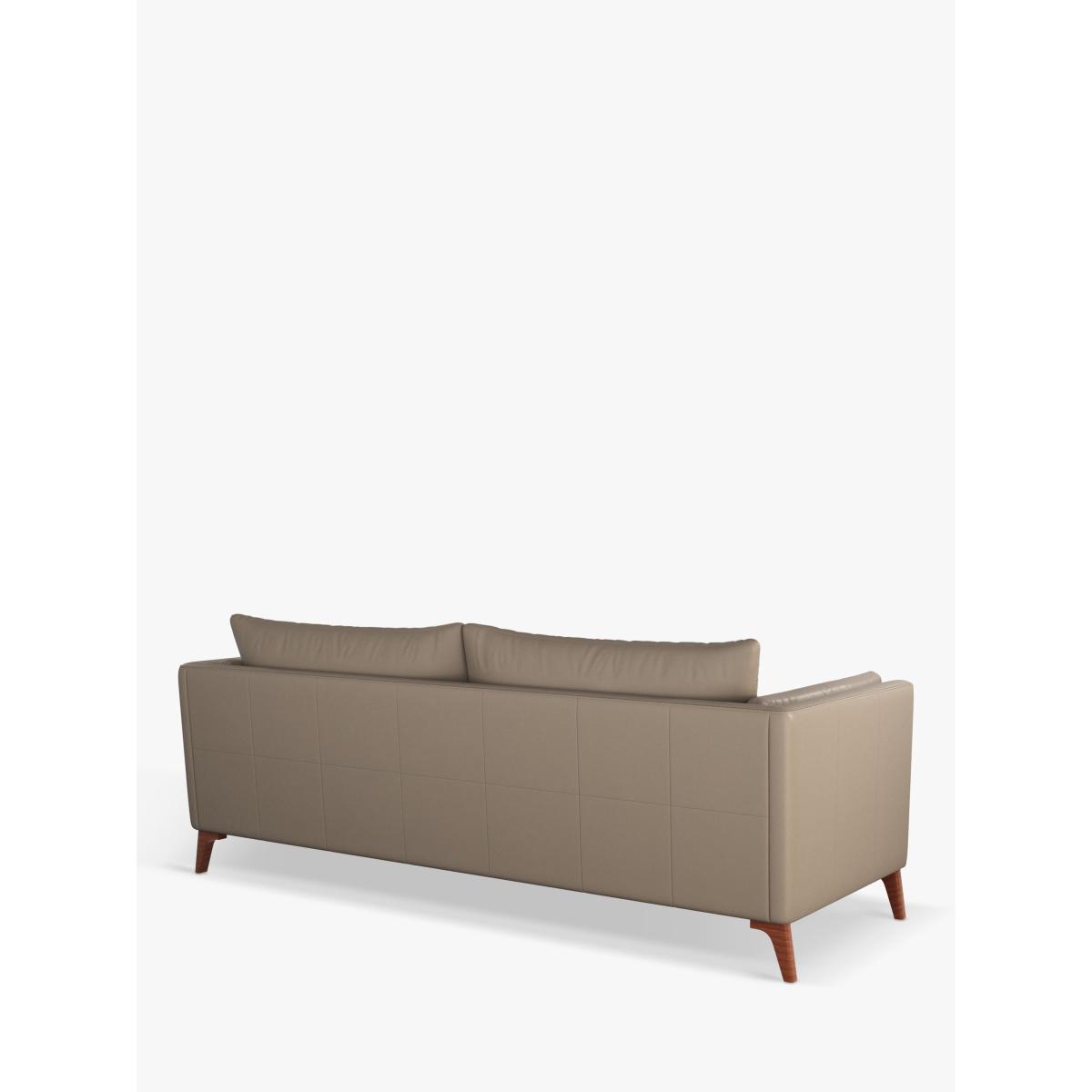 John Lewis Trim Grand 4 Seater Leather Sofa, Dark Leg – image 3