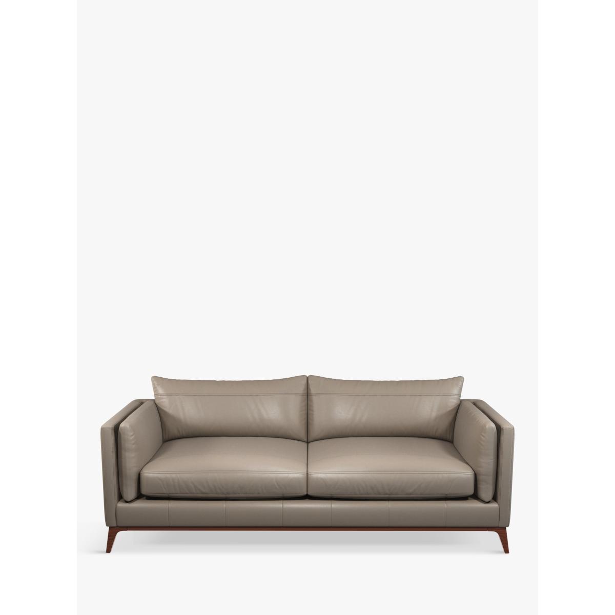John Lewis Trim Grand 4 Seater Leather Sofa, Dark Leg – image 5