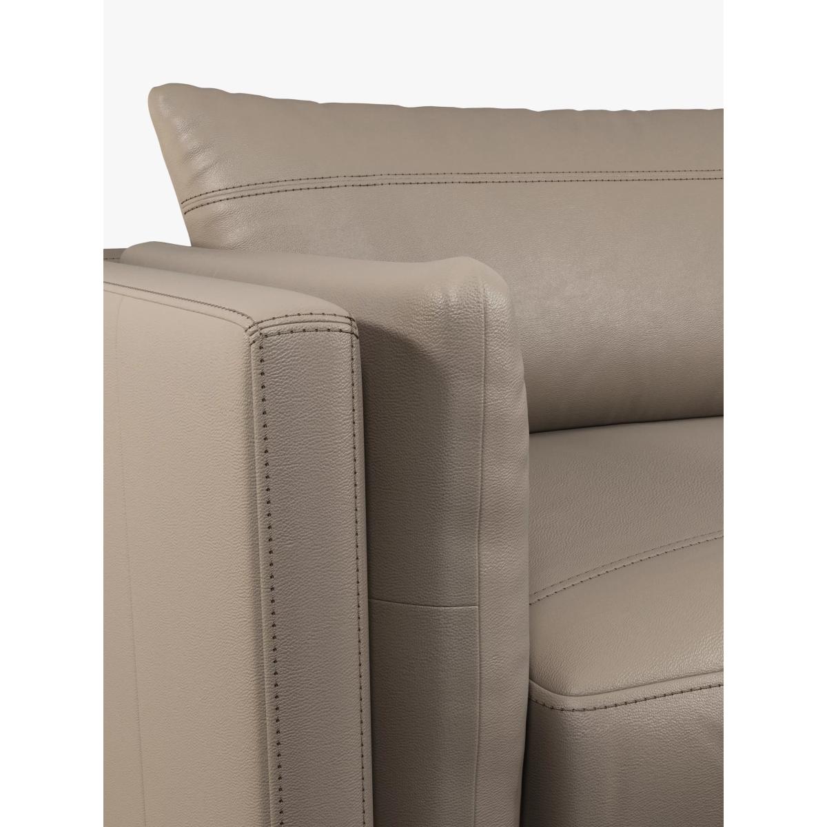John Lewis Trim Grand 4 Seater Leather Sofa, Dark Leg – image 6