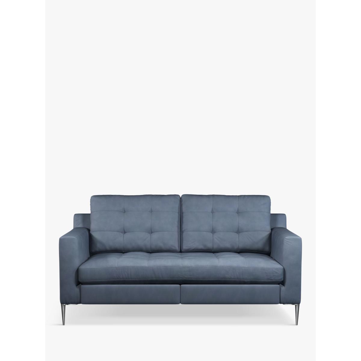 John Lewis & Partners Draper Motion Medium 2 Seater Leather Sofa with Footrest Mechanism, Metal Leg – image 4
