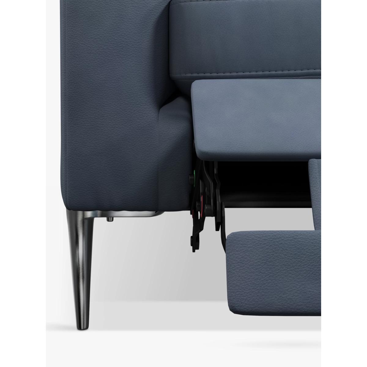 John Lewis & Partners Draper Motion Medium 2 Seater Leather Sofa with Footrest Mechanism, Metal Leg – image 5