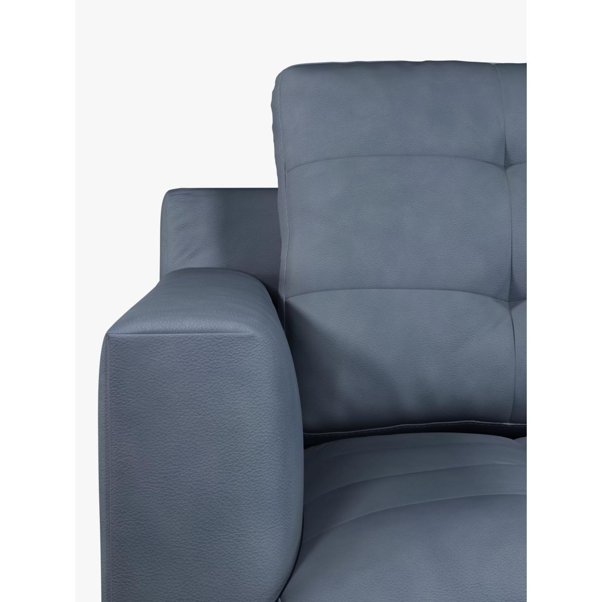 John Lewis & Partners Draper Motion Medium 2 Seater Leather Sofa with Footrest Mechanism, Metal Leg – image 6