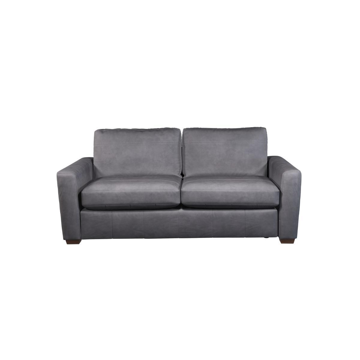 John Lewis & Partners Oliver Large 3 Seater Leather Sofa, Dark Leg – image 4