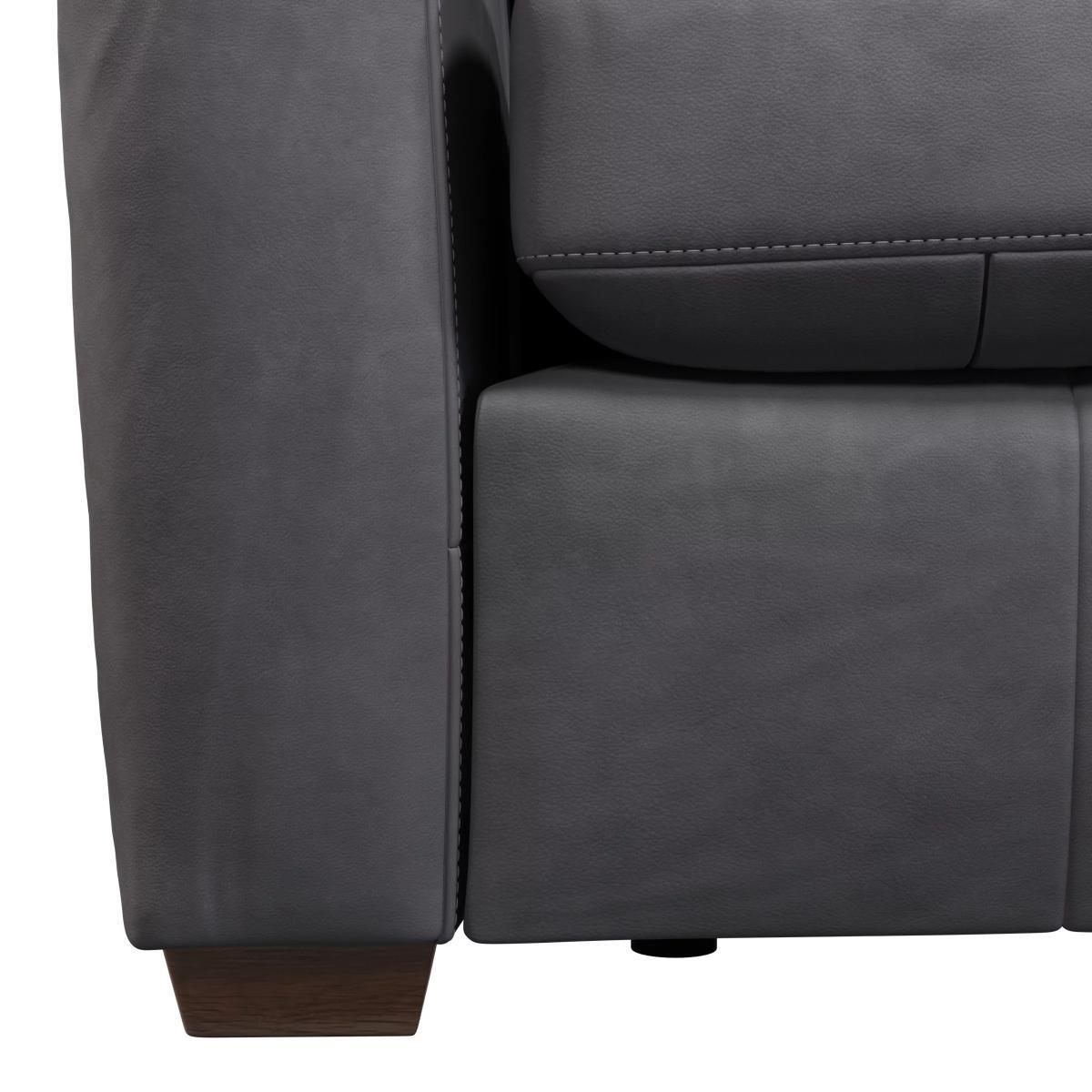 John Lewis & Partners Oliver Large 3 Seater Leather Sofa, Dark Leg – image 5