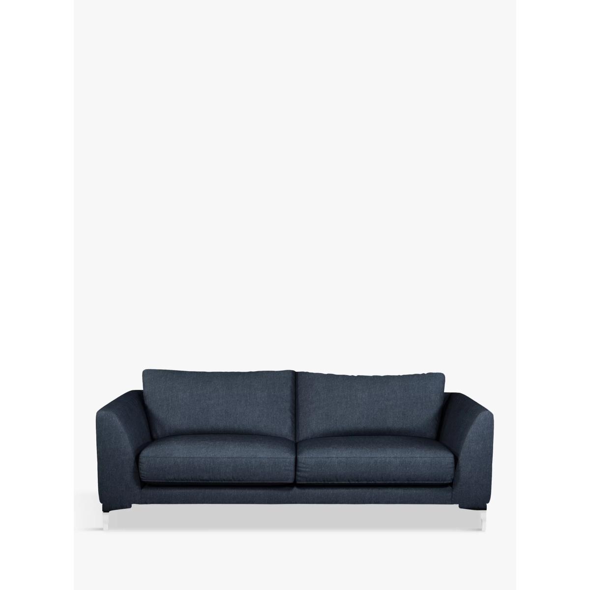 John Lewis & Partners Belgrave Large 3 Seater Sofa, Metal Leg, Erin Midnight – image 4