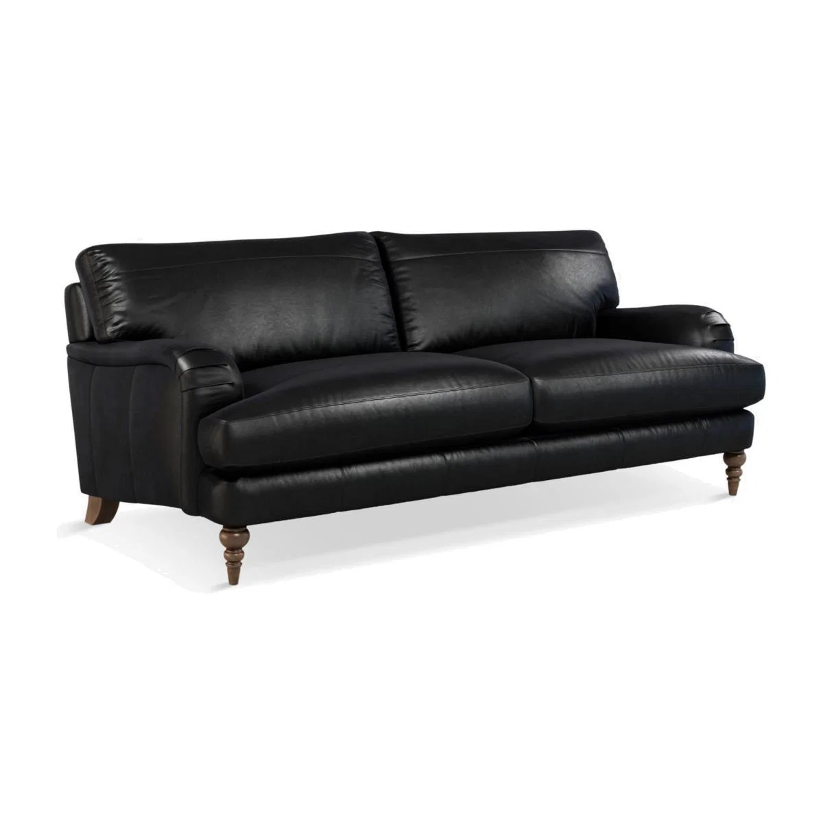 John Lewis & Partners Otley Grand 4 Seater Leather Sofa, Dark Leg – image 1