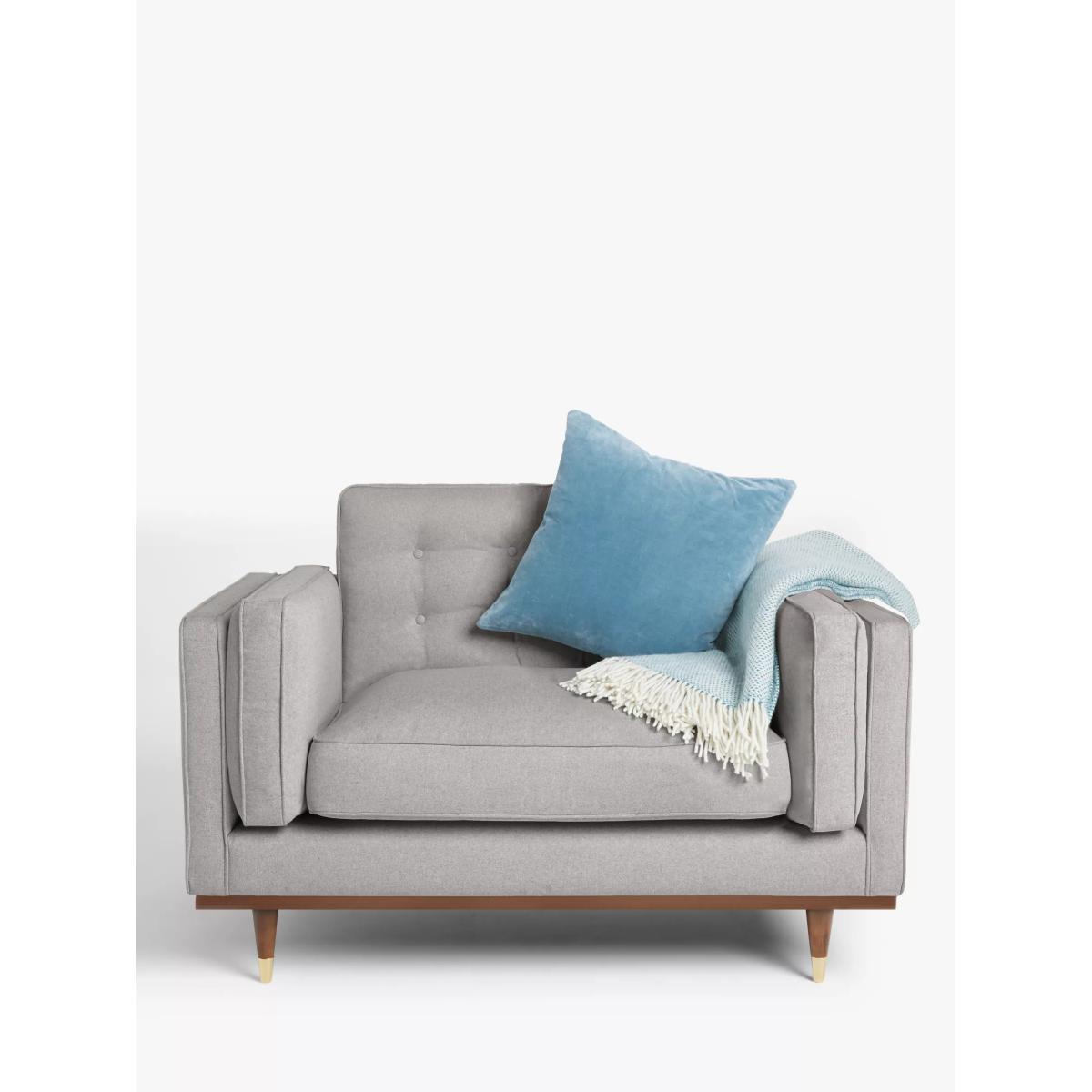 John Lewis & Partners + Swoon Lyon Loveseat, Grey Cotton – image 6